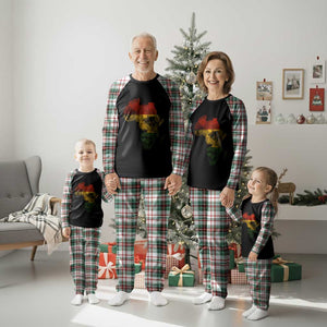 Black History Month Plaid Pajama Set Pan African Africa Map Black Pride TS10 Christmas Plaid Print Your Wear