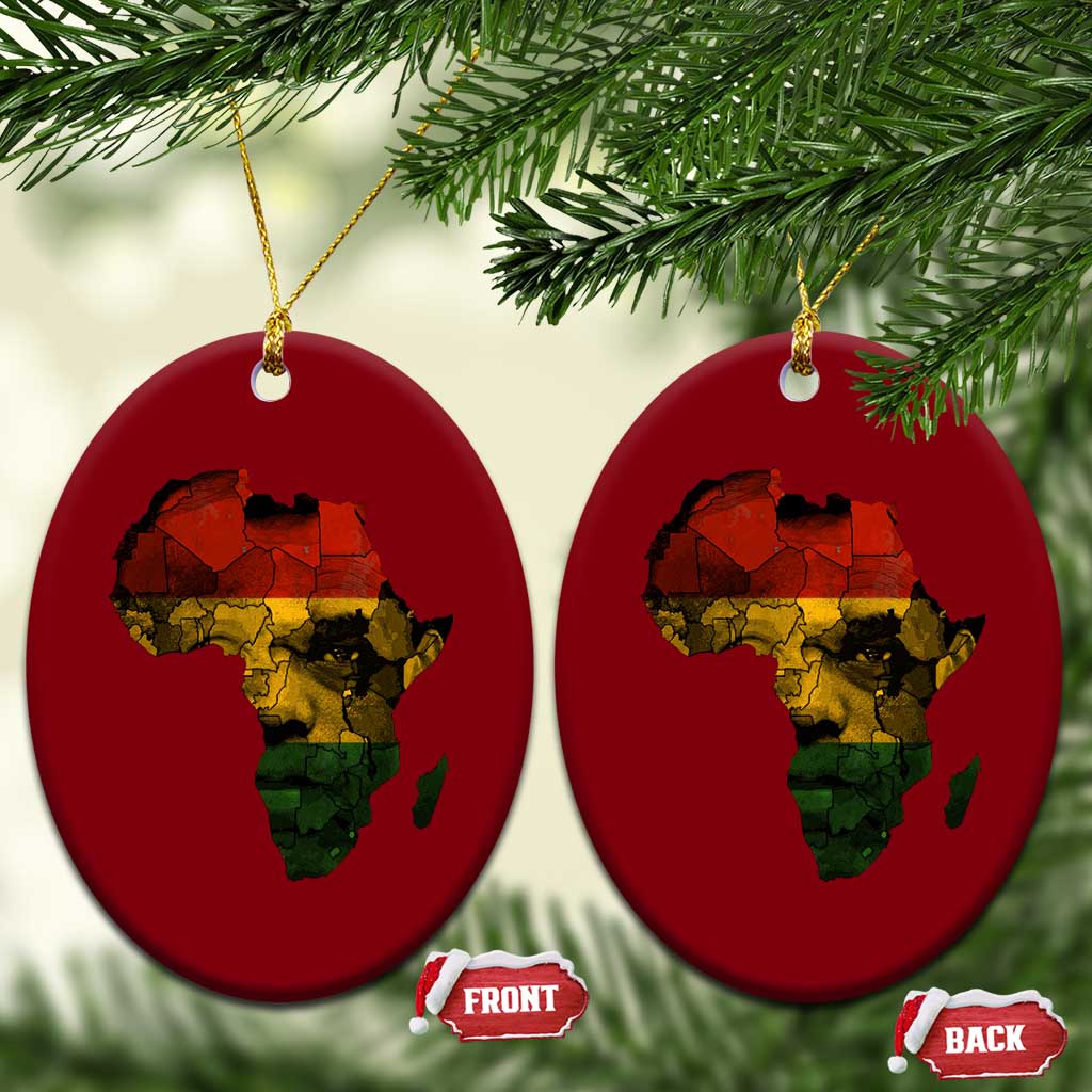 Black History Month Ceramic Ornament Pan African Africa Map Black Pride TS10 Print Your Wear