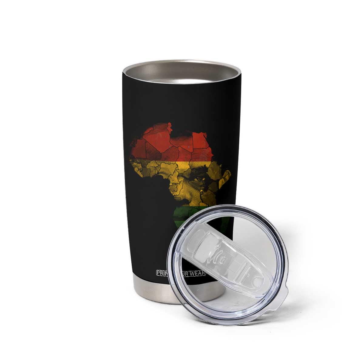 Black History Month Tumbler Cup Pan African Africa Map Black Pride TS10 Print Your Wear