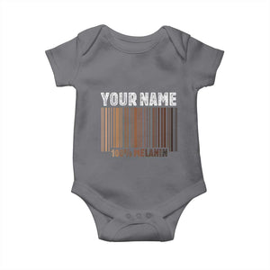 Personalized Gifts Black Pride Baby Onesie Custom Name Melanin BLM African History Gift TS10 Charcoal Print Your Wear