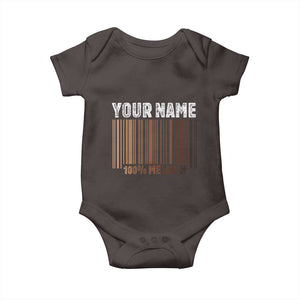 Personalized Gifts Black Pride Baby Onesie Custom Name Melanin BLM African History Gift TS10 Dark Chocolate Print Your Wear