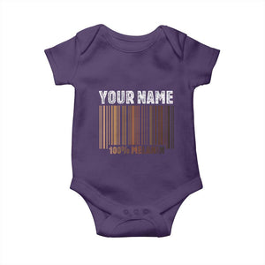 Personalized Gifts Black Pride Baby Onesie Custom Name Melanin BLM African History Gift TS10 Purple Print Your Wear