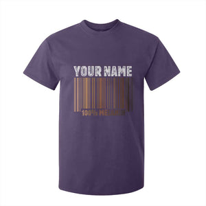 Personalized Gifts Black Pride T Shirt For Kid Custom Name Melanin BLM African History Gift TS10 Purple Print Your Wear