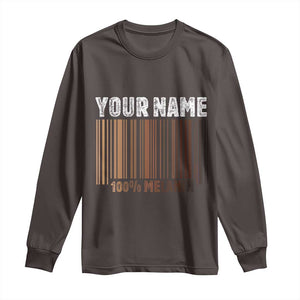 Personalized Gifts Black Pride Long Sleeve Shirt Custom Name Melanin BLM African History Gift TS10 Dark Chocolate Print Your Wear