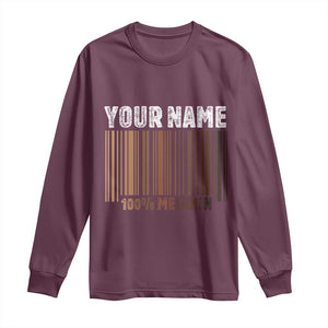 Personalized Gifts Black Pride Long Sleeve Shirt Custom Name Melanin BLM African History Gift TS10 Maroon Print Your Wear