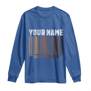 Personalized Gifts Black Pride Long Sleeve Shirt Custom Name Melanin BLM African History Gift TS10 Royal Blue Print Your Wear