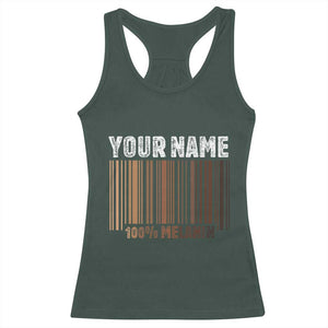 Personalized Gifts Black Pride Racerback Tank Top Custom Name Melanin BLM African History Gift TS10 Dark Forest Green Print Your Wear