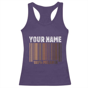 Personalized Gifts Black Pride Racerback Tank Top Custom Name Melanin BLM African History Gift TS10 Purple Print Your Wear