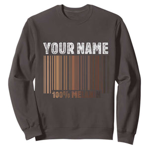 Personalized Gifts Black Pride Sweatshirt Custom Name Melanin BLM African History Gift TS10 Dark Chocolate Print Your Wear