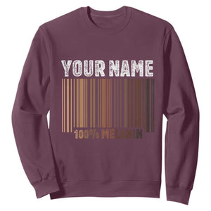 Personalized Gifts Black Pride Sweatshirt Custom Name Melanin BLM African History Gift TS10 Maroon Print Your Wear