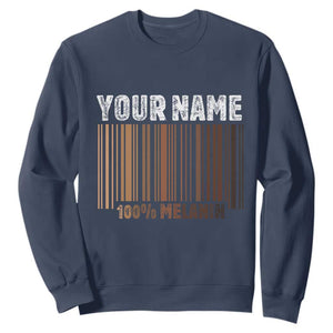 Personalized Gifts Black Pride Sweatshirt Custom Name Melanin BLM African History Gift TS10 Navy Print Your Wear