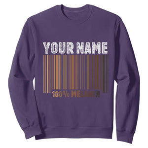 Personalized Gifts Black Pride Sweatshirt Custom Name Melanin BLM African History Gift TS10 Purple Print Your Wear