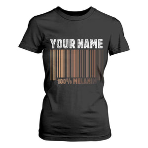 Personalized Gifts Black Pride T Shirt For Women Custom Name Melanin BLM African History Gift TS10 Black Print Your Wear