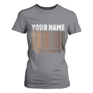 Personalized Gifts Black Pride T Shirt For Women Custom Name Melanin BLM African History Gift TS10 Charcoal Print Your Wear