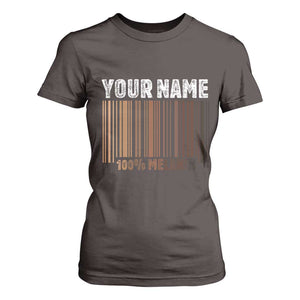 Personalized Gifts Black Pride T Shirt For Women Custom Name Melanin BLM African History Gift TS10 Dark Chocolate Print Your Wear