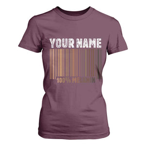 Personalized Gifts Black Pride T Shirt For Women Custom Name Melanin BLM African History Gift TS10 Maroon Print Your Wear