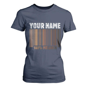 Personalized Gifts Black Pride T Shirt For Women Custom Name Melanin BLM African History Gift TS10 Navy Print Your Wear