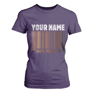 Personalized Gifts Black Pride T Shirt For Women Custom Name Melanin BLM African History Gift TS10 Purple Print Your Wear