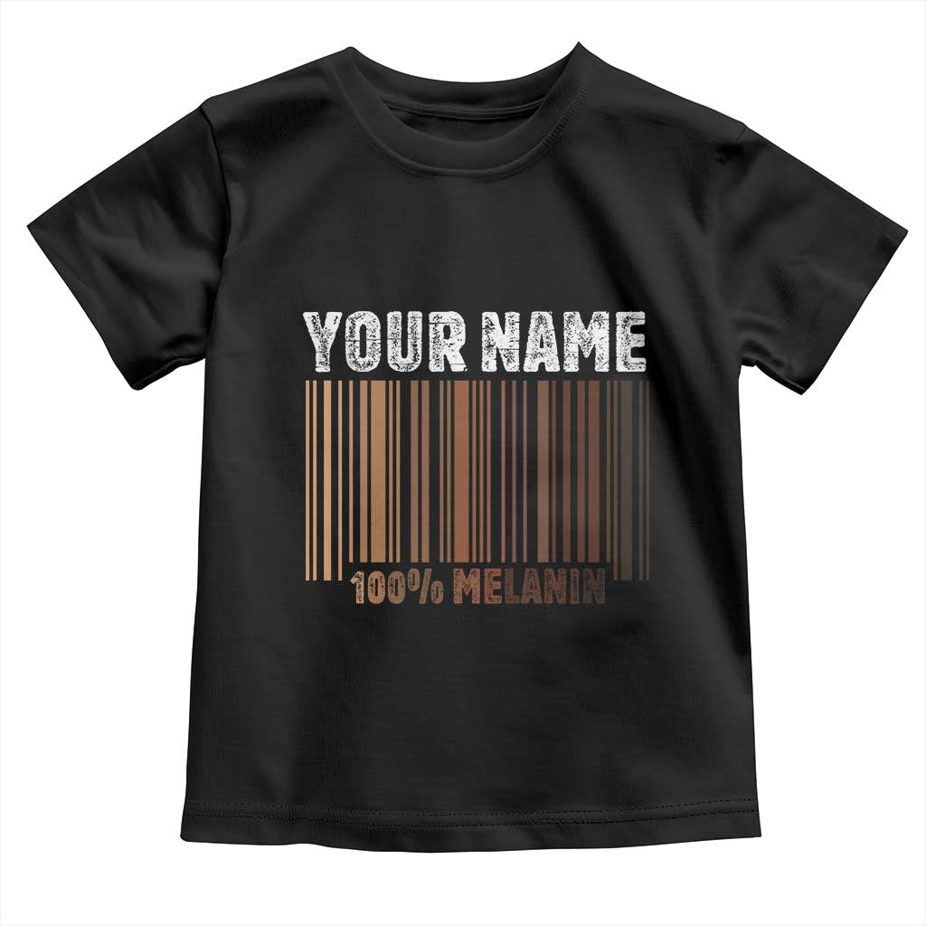 Personalized Gifts Black Pride Toddler T Shirt Custom Name Melanin BLM African History Gift TS10 Black Print Your Wear