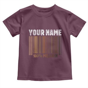 Personalized Gifts Black Pride Toddler T Shirt Custom Name Melanin BLM African History Gift TS10 Maroon Print Your Wear