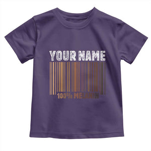 Personalized Gifts Black Pride Toddler T Shirt Custom Name Melanin BLM African History Gift TS10 Purple Print Your Wear