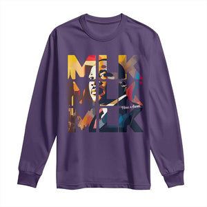 Martin Luther King Jr. Long Sleeve Shirt Black History Month I Have A Dream TS10 Purple Print Your Wear