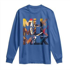 Martin Luther King Jr. Long Sleeve Shirt Black History Month I Have A Dream TS10 Royal Blue Print Your Wear