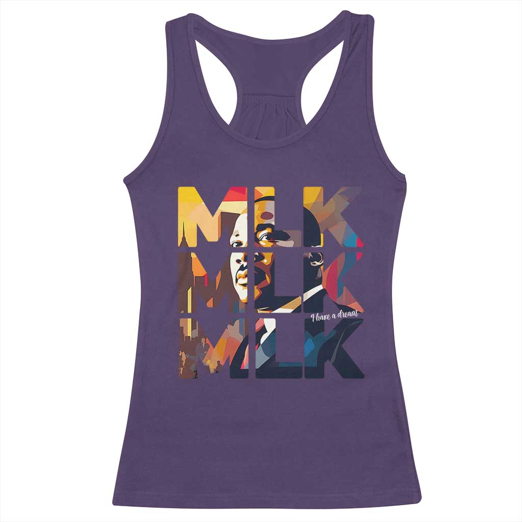 Martin Luther King Jr. Racerback Tank Top Black History Month I Have A Dream TS10 Purple Print Your Wear