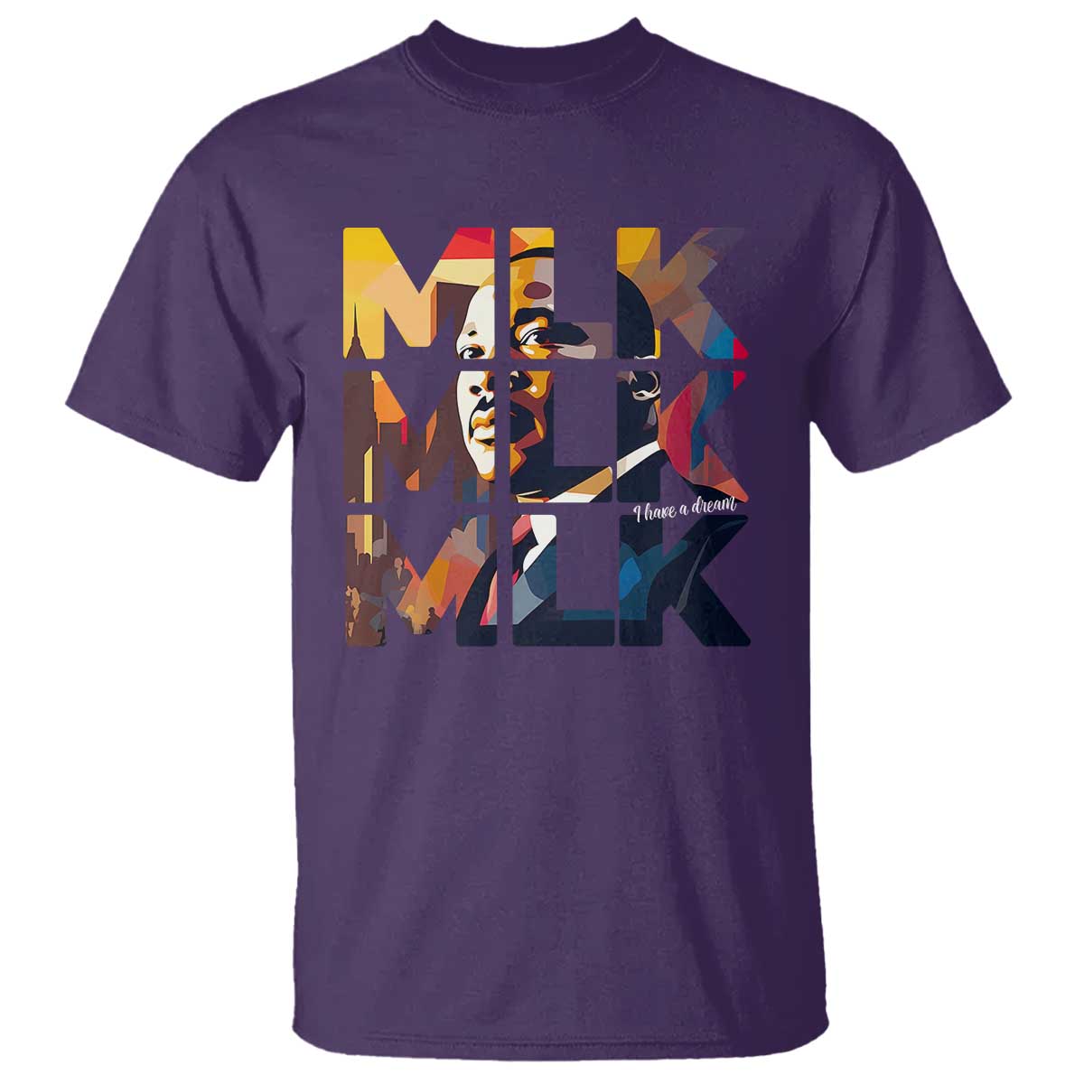 Martin Luther King Jr. T Shirt Black History Month I Have A Dream TS10 Purple Print Your Wear