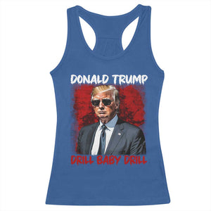 Trump Liberation Day Racerback Tank Top Drill Baby Drill Oilrig Oilfield TS10 Royal Blue Print Your Wear