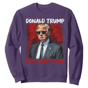 Trump Liberation Day Sweatshirt Drill Baby Drill Oilrig Oilfield TS10 Purple Print Your Wear