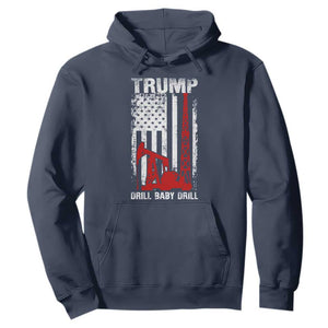 Trump Liberation Day Hoodie Drill Baby Drill Oilrig Oilfield American Flag Patriotic TS10 Navy Print Your Wear