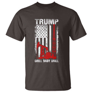 Trump Liberation Day T Shirt Drill Baby Drill Oilrig Oilfield American Flag Patriotic TS10 Dark Chocolate Print Your Wear