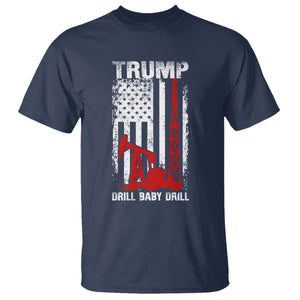 Trump Liberation Day T Shirt Drill Baby Drill Oilrig Oilfield American Flag Patriotic TS10 Navy Print Your Wear