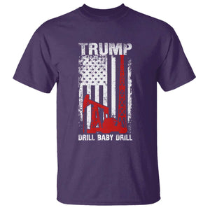 Trump Liberation Day T Shirt Drill Baby Drill Oilrig Oilfield American Flag Patriotic TS10 Purple Print Your Wear