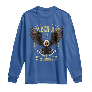 President Donald Trump Inauguration Day Long Sleeve Shirt Golden Age Of America USA Eagle TS10 Royal Blue Print Your Wear