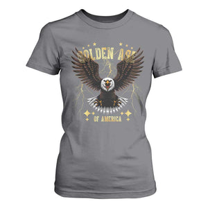 President Donald Trump Inauguration Day T Shirt For Women Golden Age Of America USA Eagle TS10 Charcoal Print Your Wear