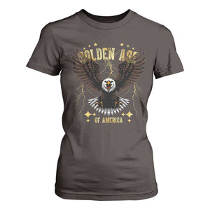 President Donald Trump Inauguration Day T Shirt For Women Golden Age Of America USA Eagle TS10 Dark Chocolate Print Your Wear