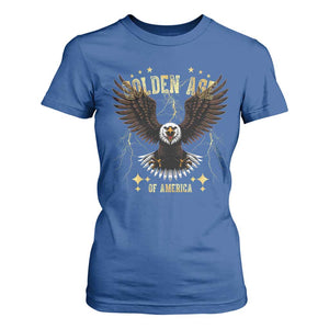 President Donald Trump Inauguration Day T Shirt For Women Golden Age Of America USA Eagle TS10 Royal Blue Print Your Wear