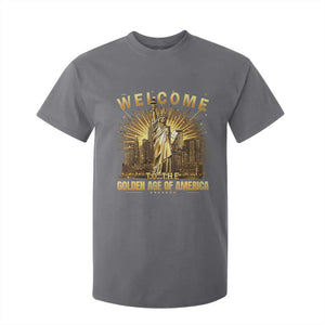 America's Golden Age Statue Of Liberty T Shirt For Kid TS10 Charcoal Print Your Wear