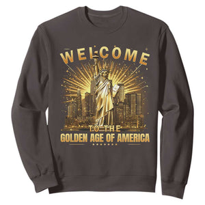 America's Golden Age Statue Of Liberty Sweatshirt TS10 Dark Chocolate Print Your Wear