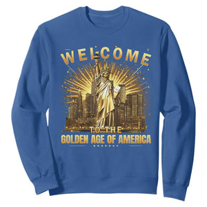 America's Golden Age Statue Of Liberty Sweatshirt TS10 Royal Blue Print Your Wear