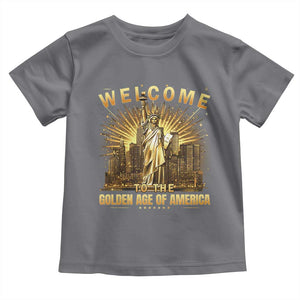 America's Golden Age Statue Of Liberty Toddler T Shirt TS10 Charcoal Print Your Wear