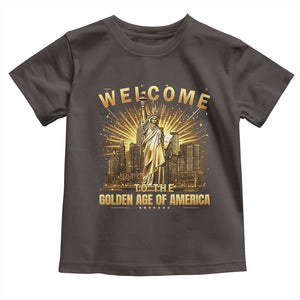 America's Golden Age Statue Of Liberty Toddler T Shirt TS10 Dark Chocolate Print Your Wear