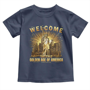 America's Golden Age Statue Of Liberty Toddler T Shirt TS10 Navy Print Your Wear