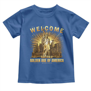 America's Golden Age Statue Of Liberty Toddler T Shirt TS10 Royal Blue Print Your Wear