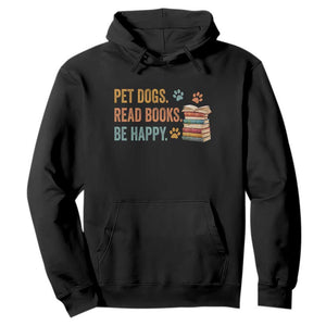 Retro Dog Book Lovers Hoodie Bookish Dog Mom Gift TS10 Black Print Your Wear