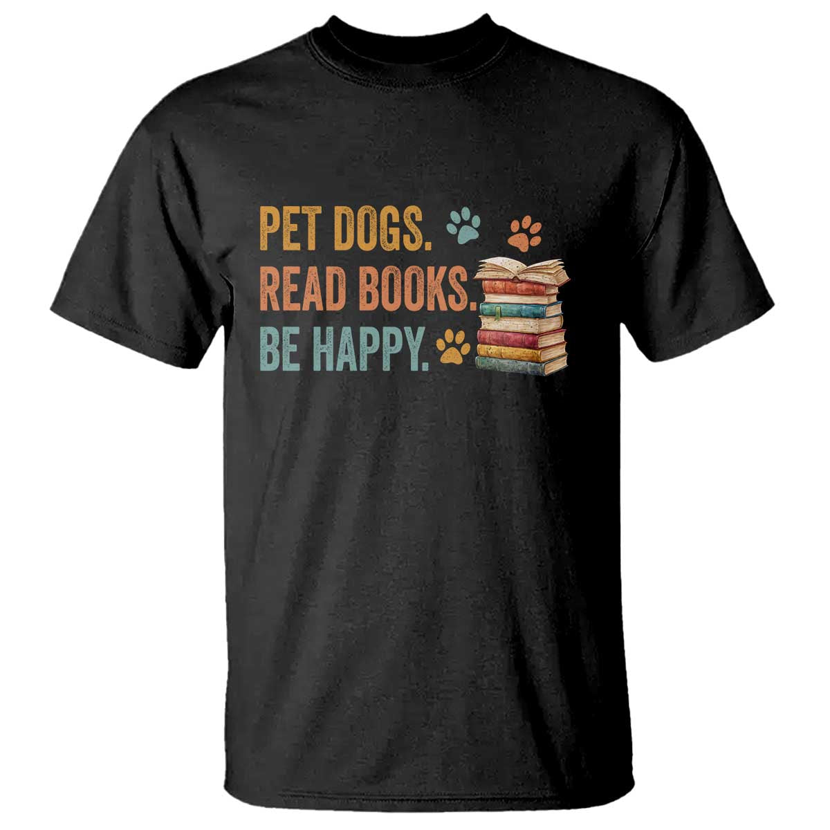 Retro Dog Book Lovers T Shirt Bookish Dog Mom Gift TS10 Black Print Your Wear