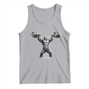 Funny Gym Bigfoot Tank Top Weightlifting Workout TS10 Athletic Heather Print Your Wear