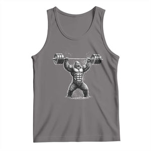 Funny Gym Bigfoot Tank Top Weightlifting Workout TS10 Deep Heather Print Your Wear